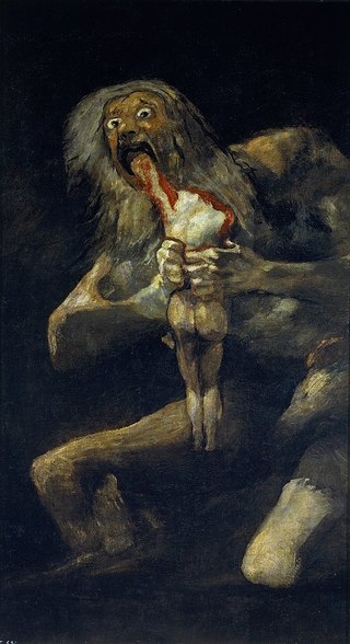 Saturn Devouring His Son. Francisco de Goya. (1819-23)